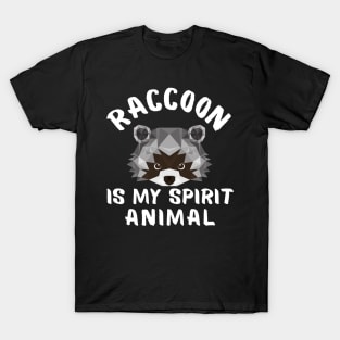 Raccoon is My Spirit Animal Funny Sayings T-Shirt